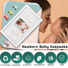 LKEXMD newborn keepsake frame showcases prints in a decorative nursery