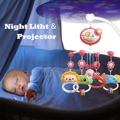 LKNUIYIE baby crib mobile timing settings for nap length customization
