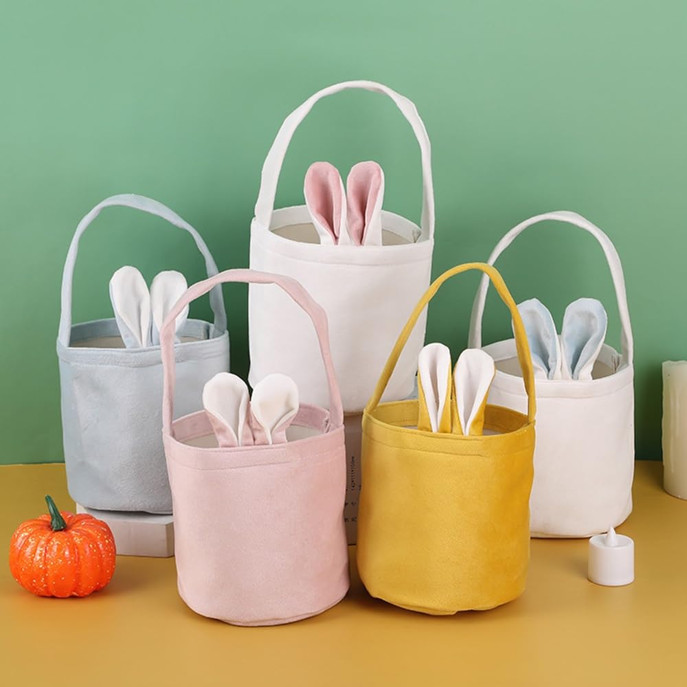 LKQBBSZ Bunny Easter Basket demonstrates large storage capacity for eggs and gifts