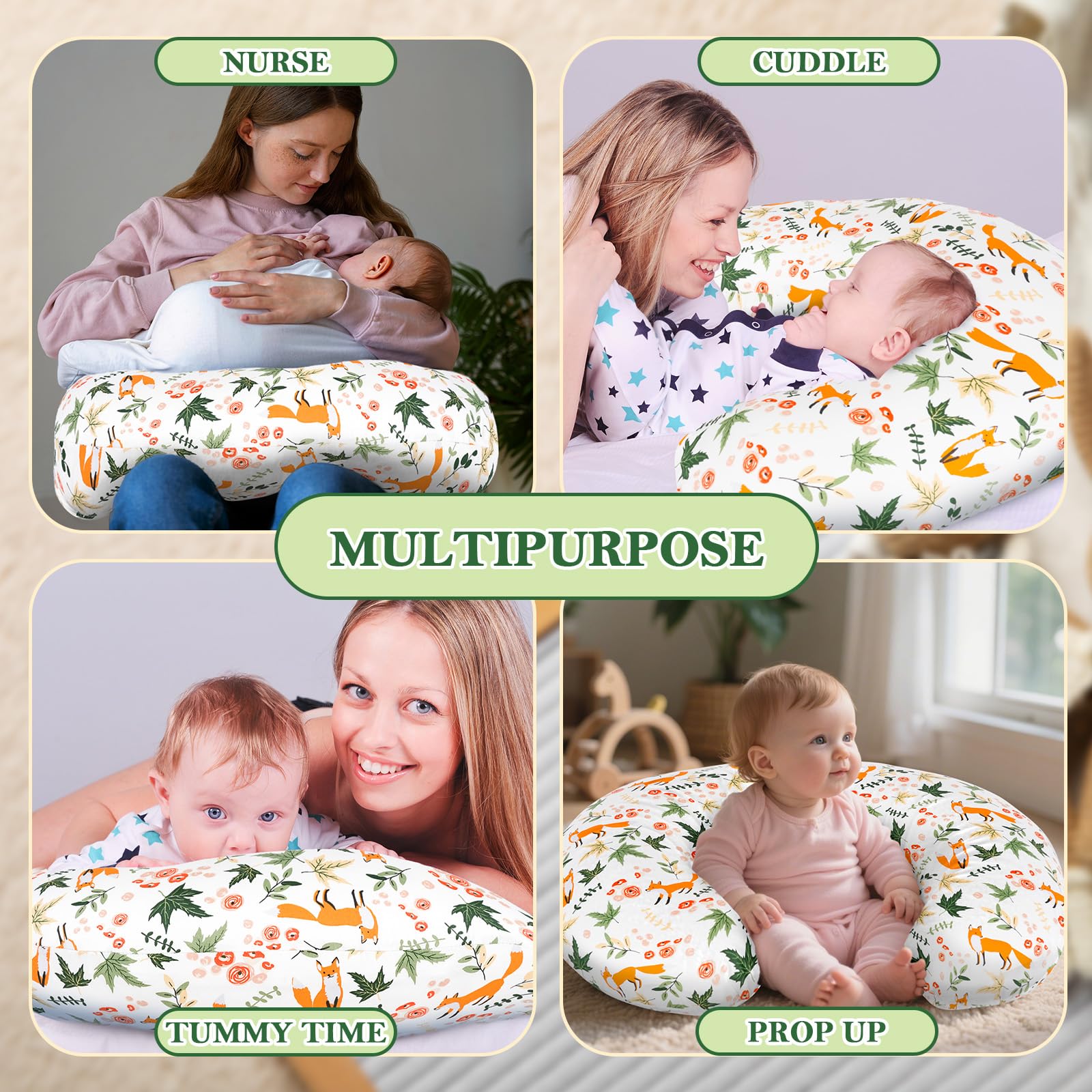 LLCJYYCY nursing pillow positions baby at proper height during feeding