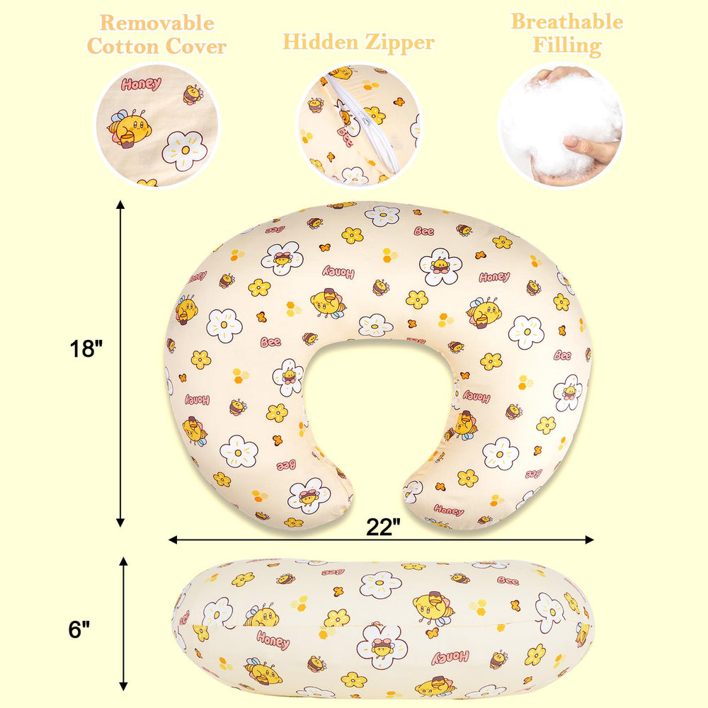 LLCJYYCY nursing pillow breathable cover helps baby stay cool.