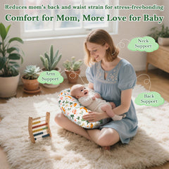 LLCJYYCY nursing pillow with breathable filling reduces overheating