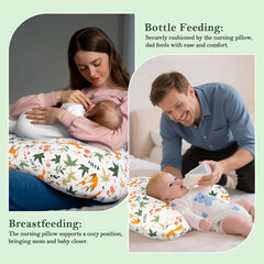 LLCJYYCY nursing pillow cover 100% cotton for soft skin-friendly contact