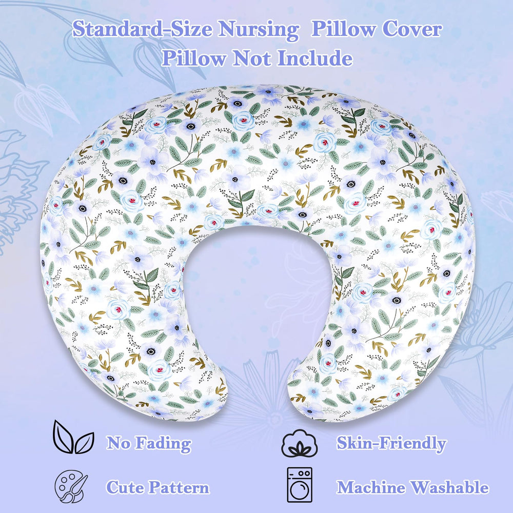 LLCJYYCY nursing pillow cover demonstrates perfect fit on Boppy Original and standard pillows.