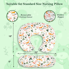 LLCJYYCY nursing pillow cover fits Boppy Original and standard pillows.
