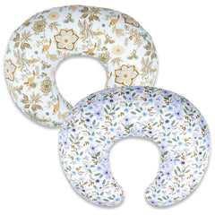 LLCJYYCY nursing pillow cover folded close-up highlights soft cotton fabric for baby comfort.