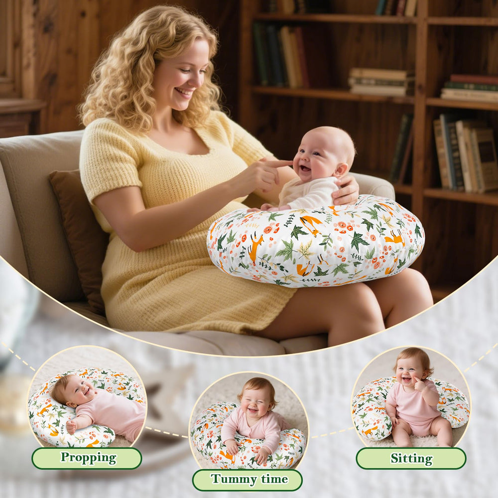 LLCJYYCY nursing pillow multiuse supports feeding, tummy time, and seating