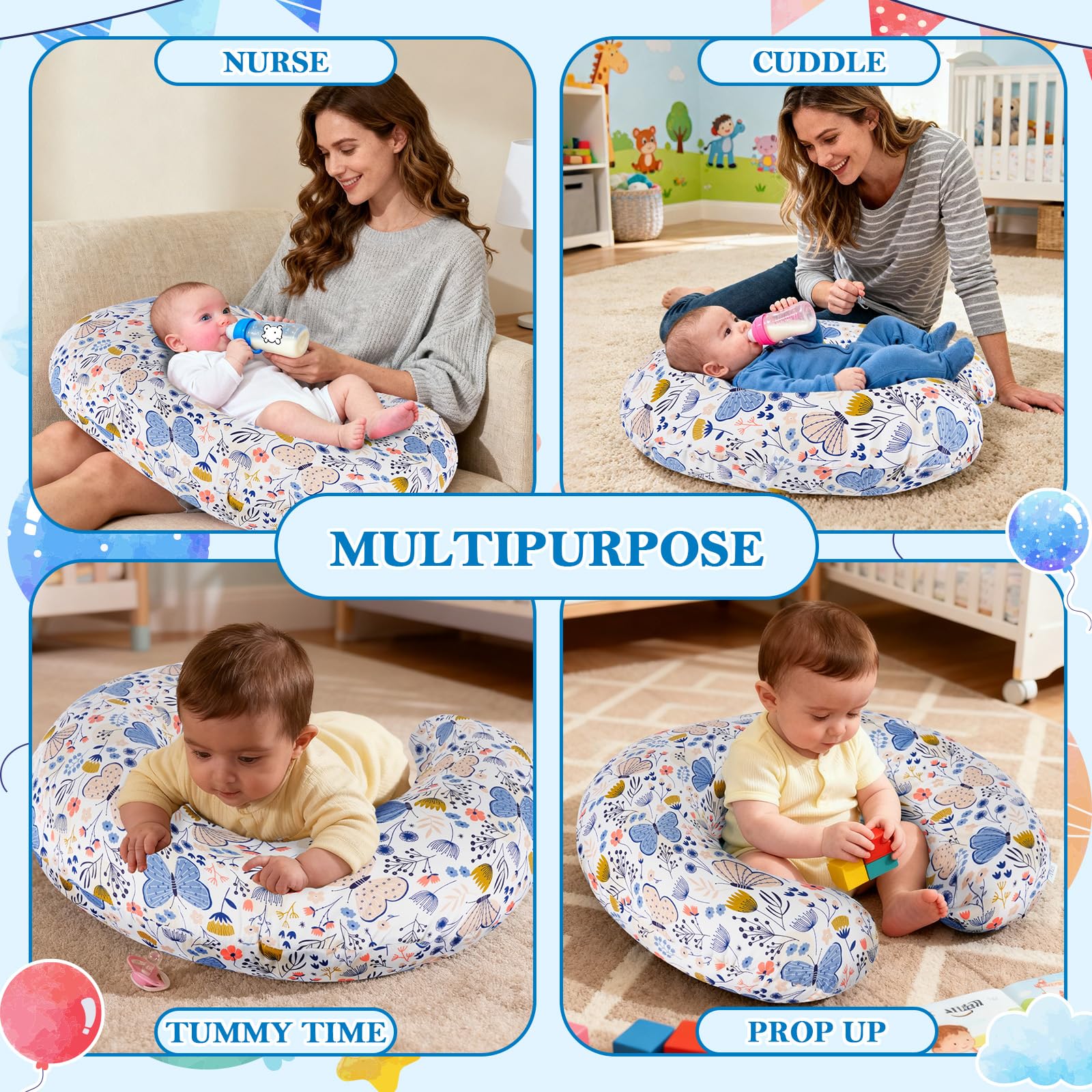 LLCJYYCY Nursing Pillow universal-fit design hugs you for gap-free support.