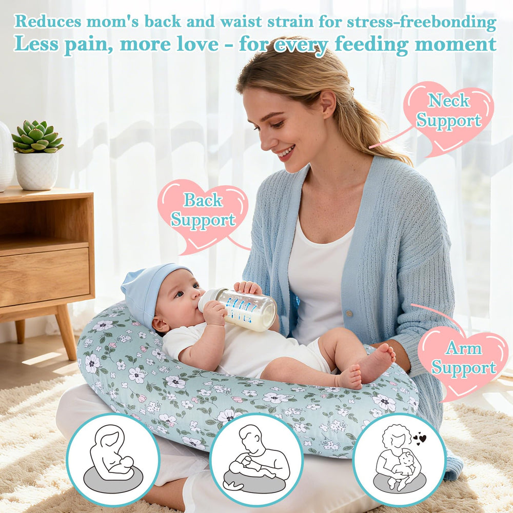 LLCJYYCY nursing pillow universal fit hugs waist for better posture during feeds