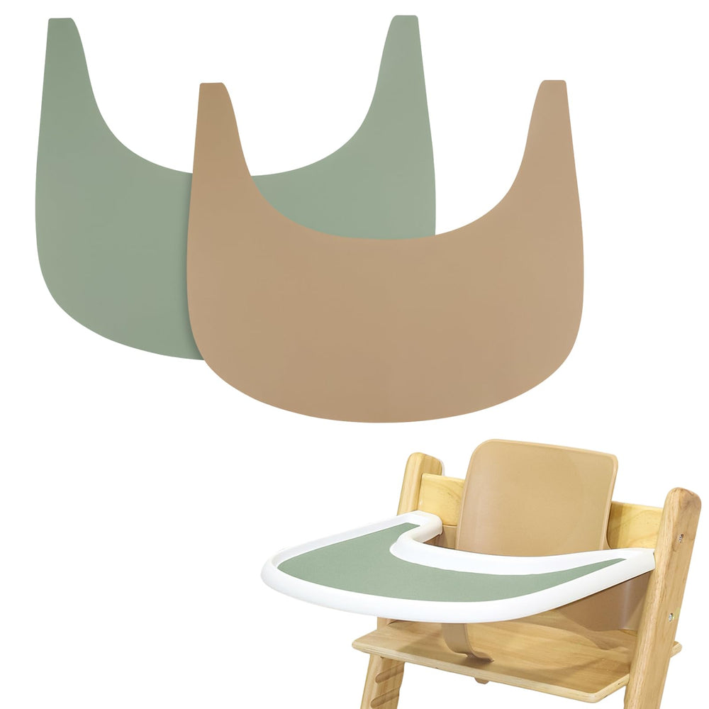 LLHQAMT Stokke Tripp Trapp tray mat close-up showing durable silicone protection for clean trays