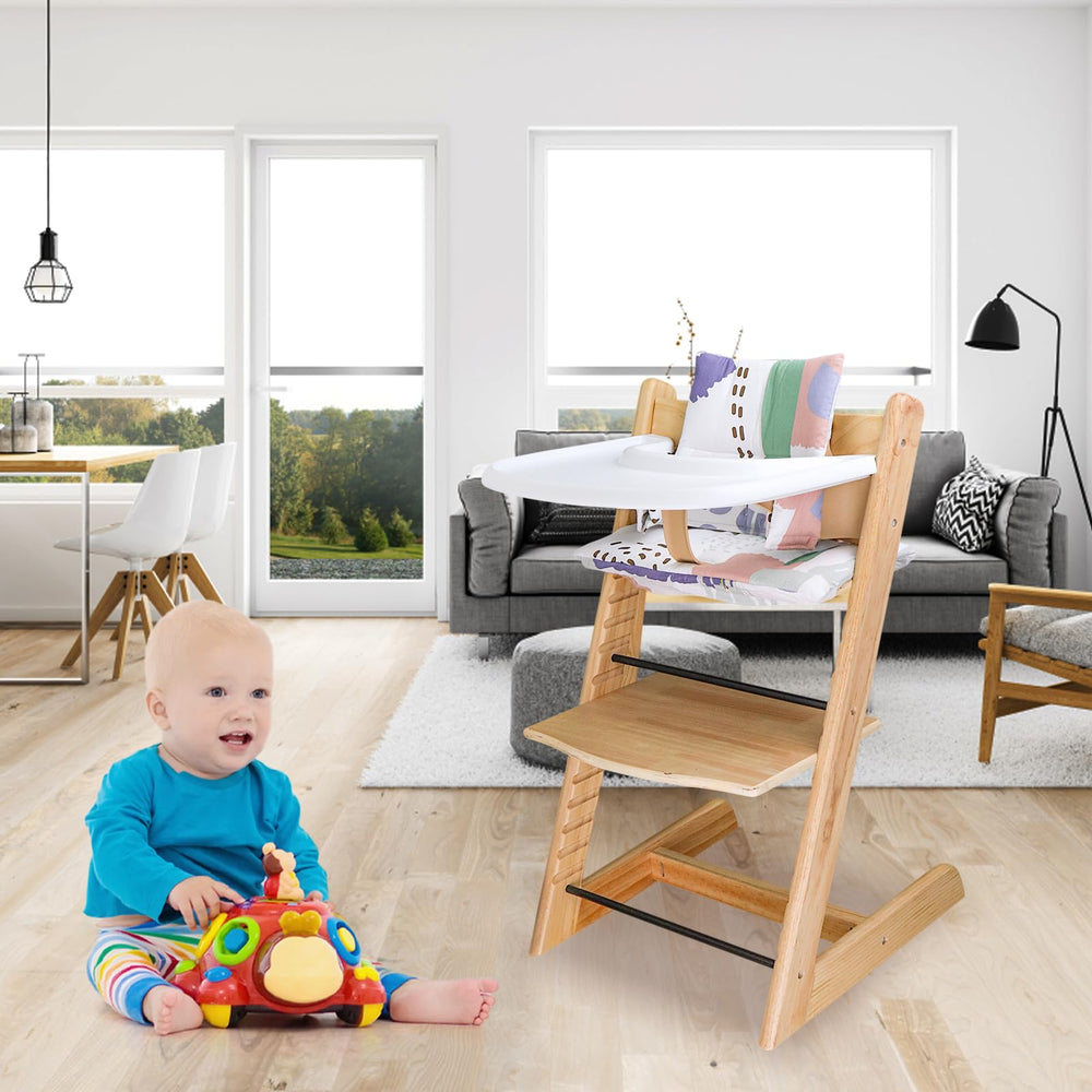 LLHQAMT Tripp Trapp silicone placemat provides easy cleanup after meals.