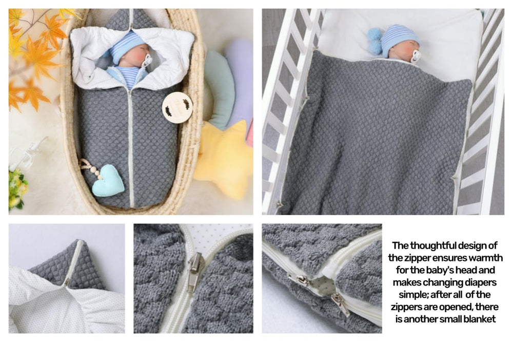 LLmoway swaddle opened doubles as a blanket for naps