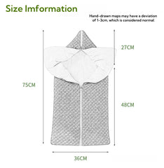 LLmoway newborn swaddle zipped open as flat blanket