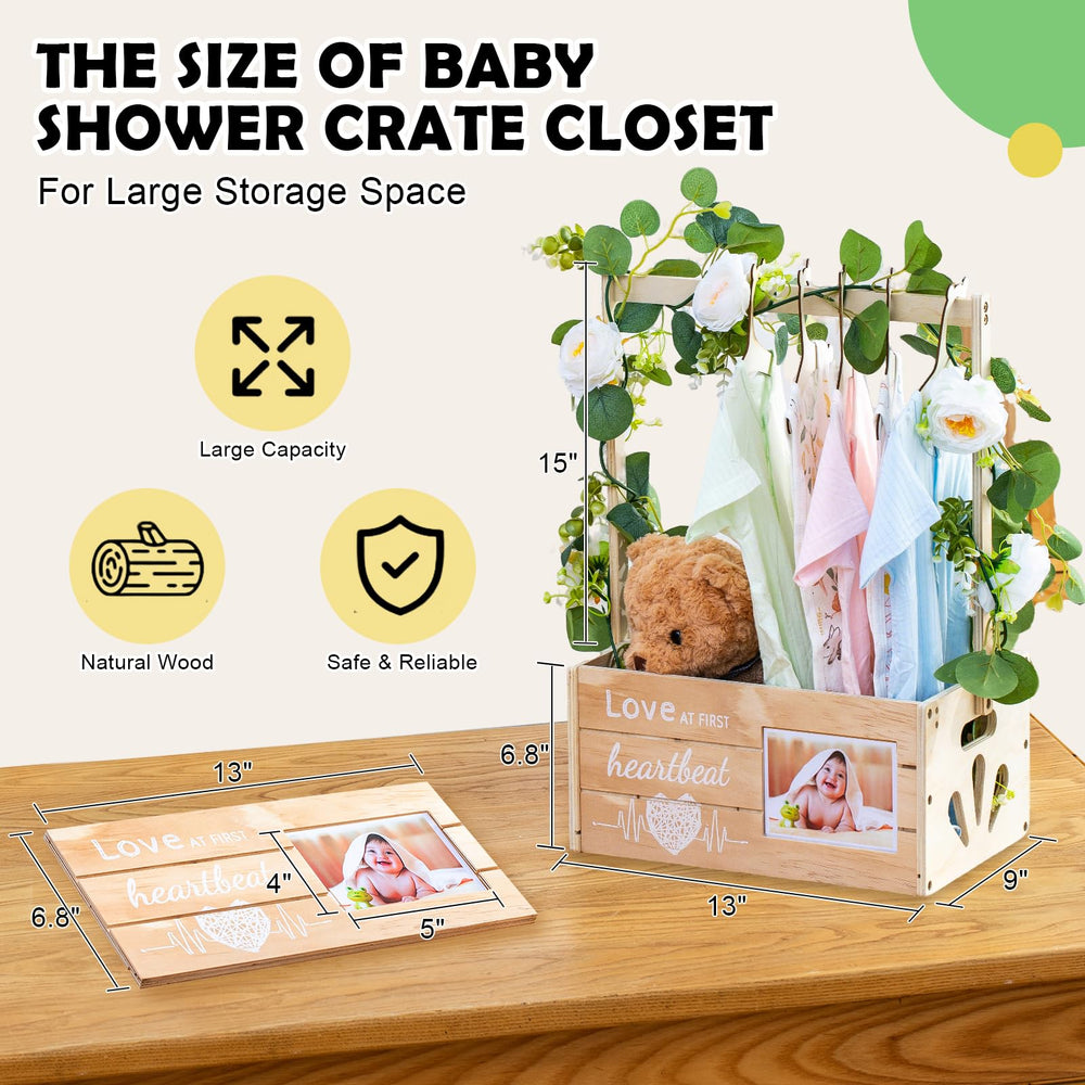 LLMQ baby shower basket personalization options for baby name and date