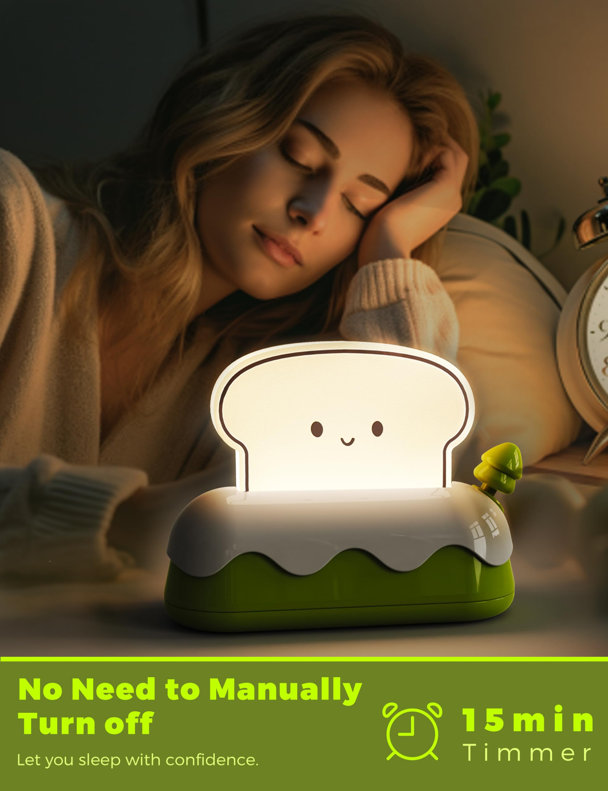 L LOHAS LED toaster night light makes a charming, practical gift idea.