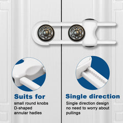 LLOOC lock for drawers white keeps contents safe while kids explore.