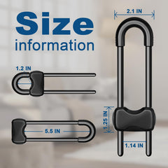 LLOOC cabinet locks on a drawer providing easy access control and safety.