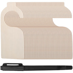 LLOUSSAK blank wooden closet divider front view shows clean, smooth surface