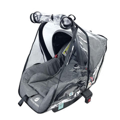 LLUFO baby car seat rain cover see-through EVA for watching baby while protected.