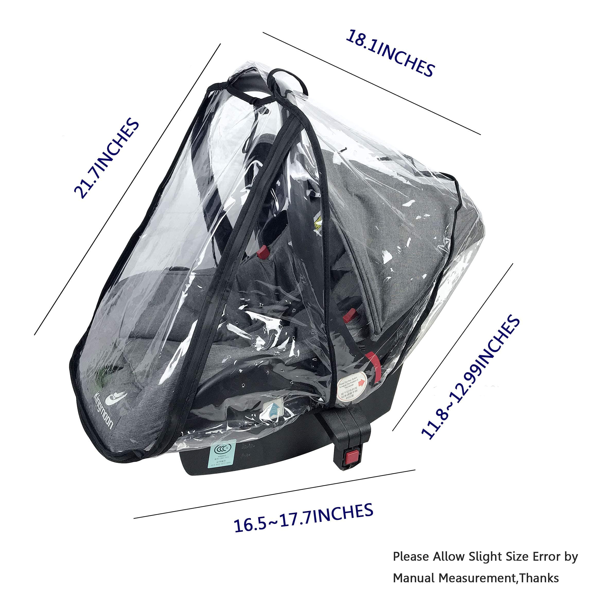 LLUFO mosquito-net-included rain cover protects against insects while traveling.