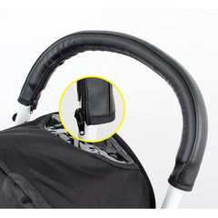 LLUFO handle cover with waterproof soft-touch finish in black keeps grip clean