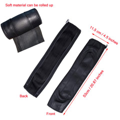 LLUFO zipper-open stroller cover in black allows tool-free attachment