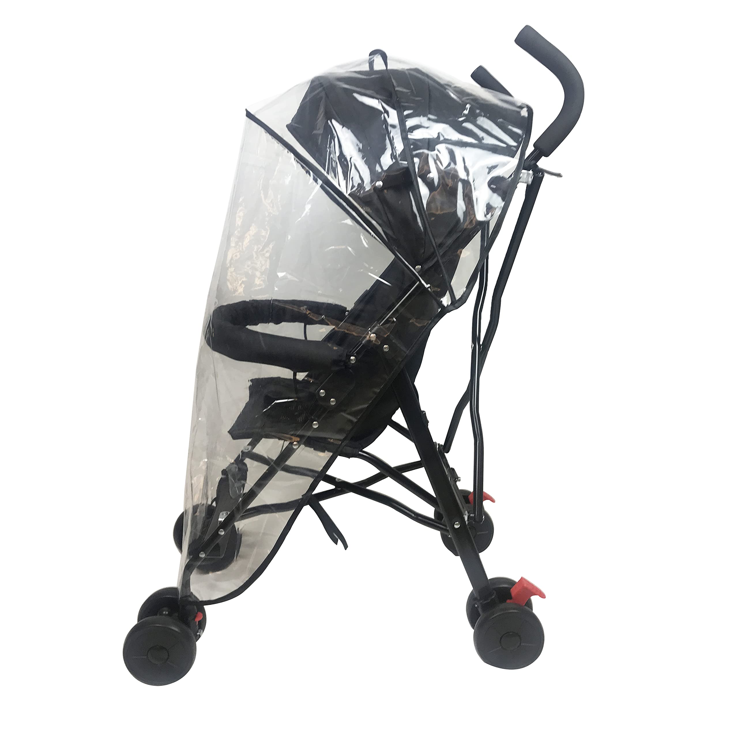 LLUFO stroller rain cover folded for compact storage on trips