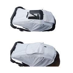 LLUFO stroller sun shade folded compactly for easy storage