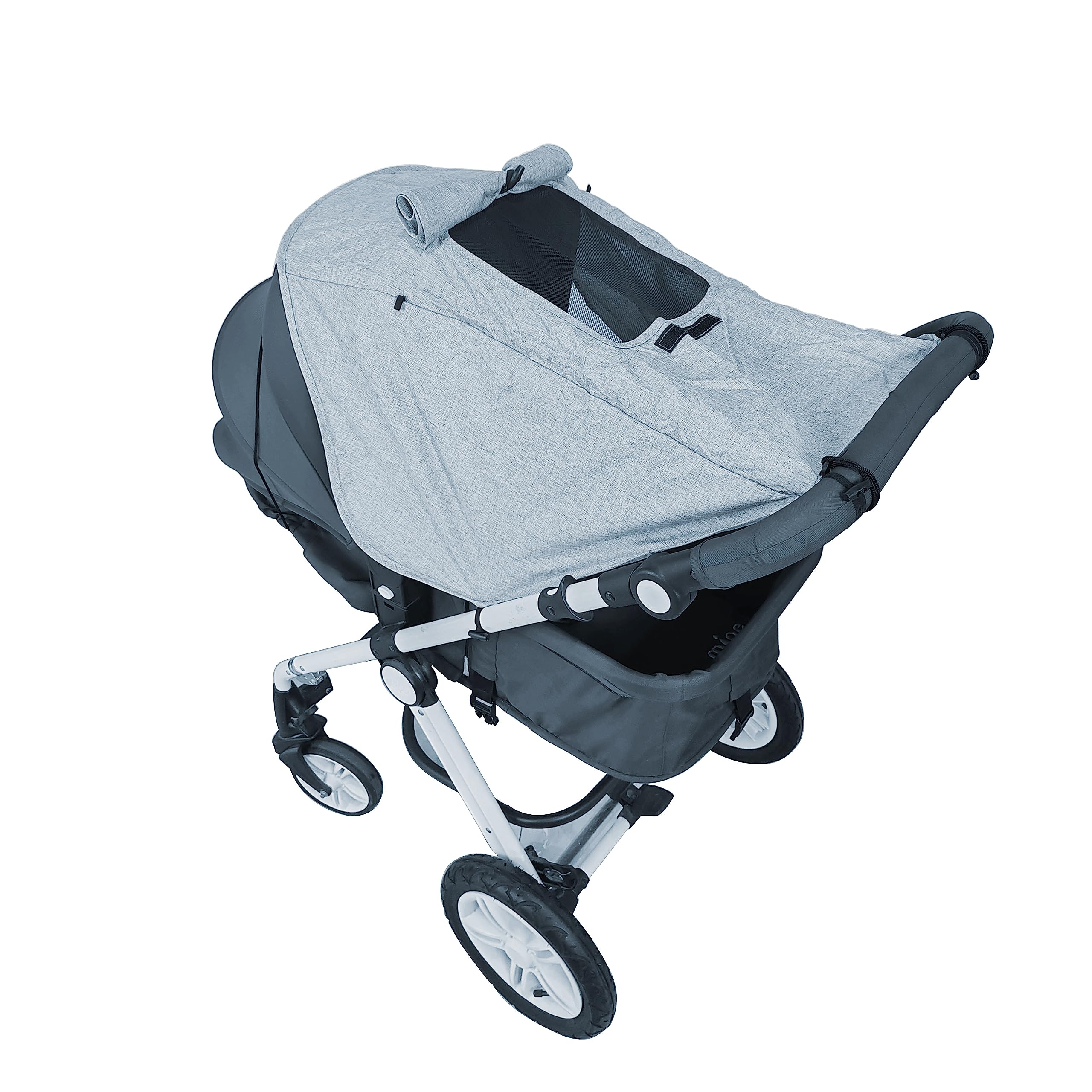 LLUFO stroller sun shade water-resistant fabric keeps baby cool