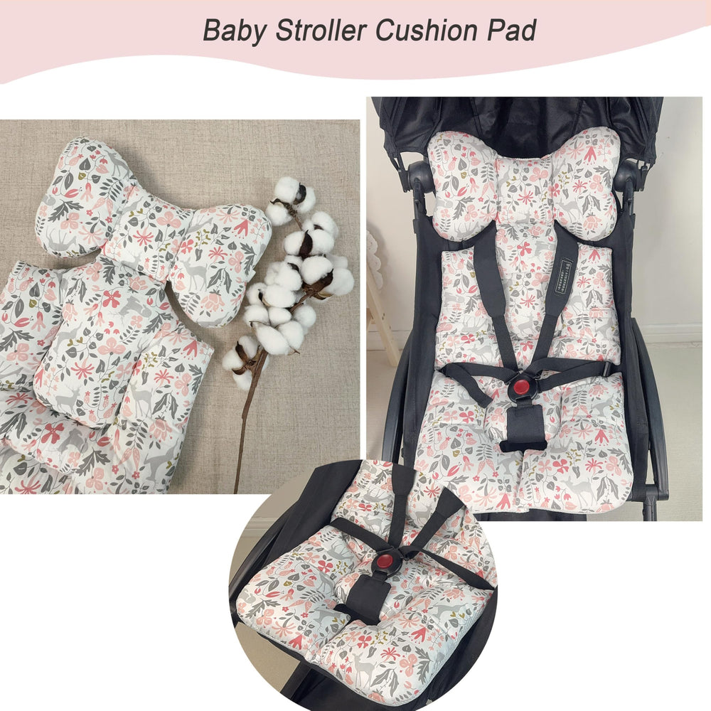 LLUFO pink integrated seat design supports baby posture during rides