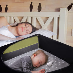 LLYWCM crib blackout cover breathable mesh highlights ventilation for baby comfort