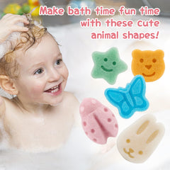 LMSMW Konjac baby sponge bear for comfy grip during bath time