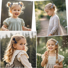 LMYMHMLM baby hair clips navy blue non-slip grip for secure wear.