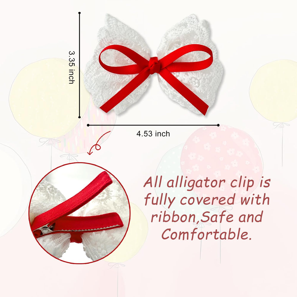LMYMHMLM lace bow set ideal for weddings, parties, or formal occasions.