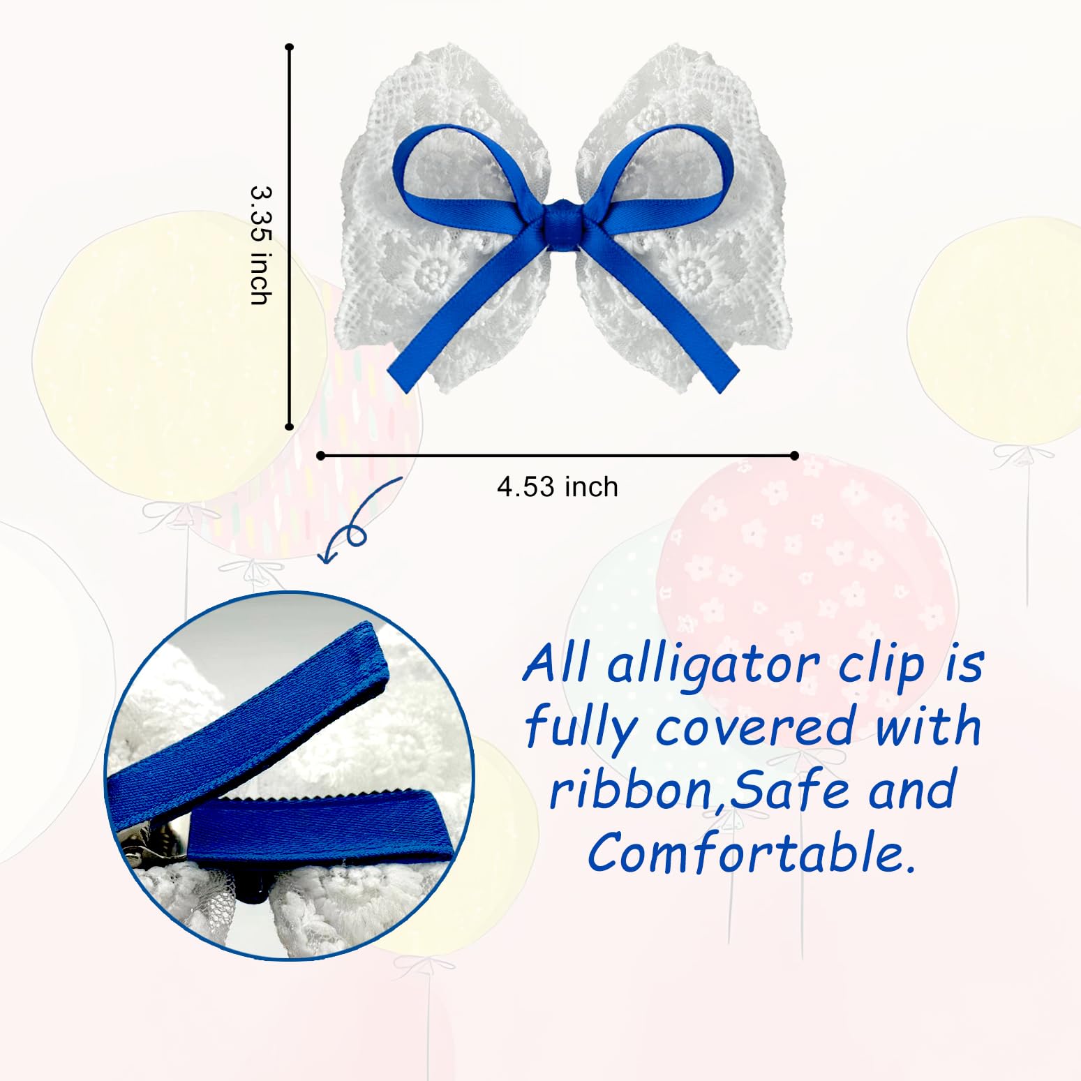 LMYMHMLM fabric-wrapped clip prevents slipping and hair damage