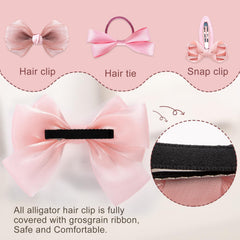 LMYMHMLM snap clip bows for quick secure styling at school