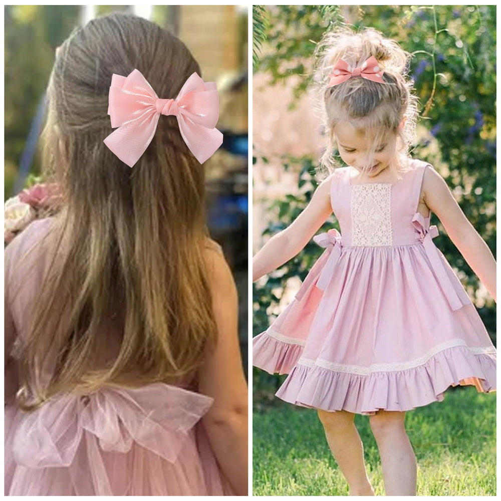 LMYMHMLM variety pink bows for ponytails, braids, buns and more
