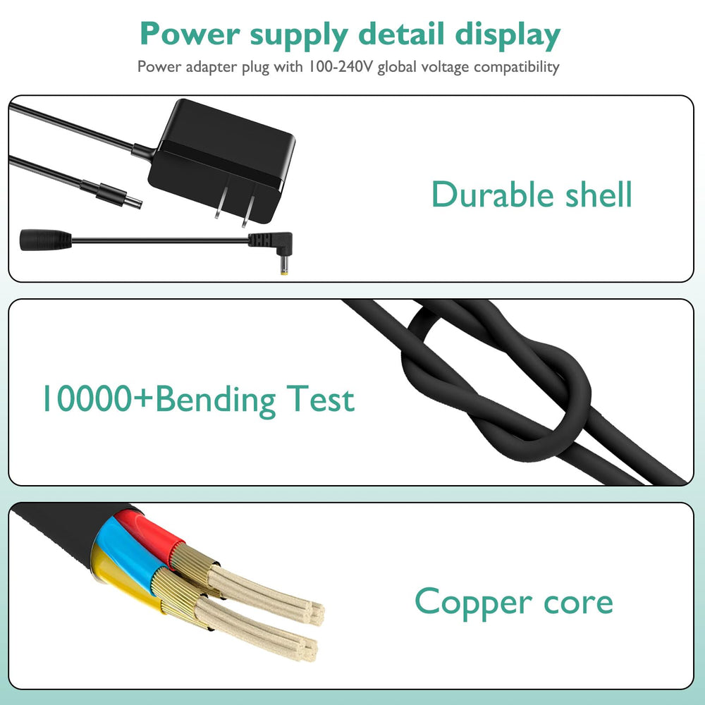 Lnauy 5V adapter plug for VTech monitors offers safe charging.