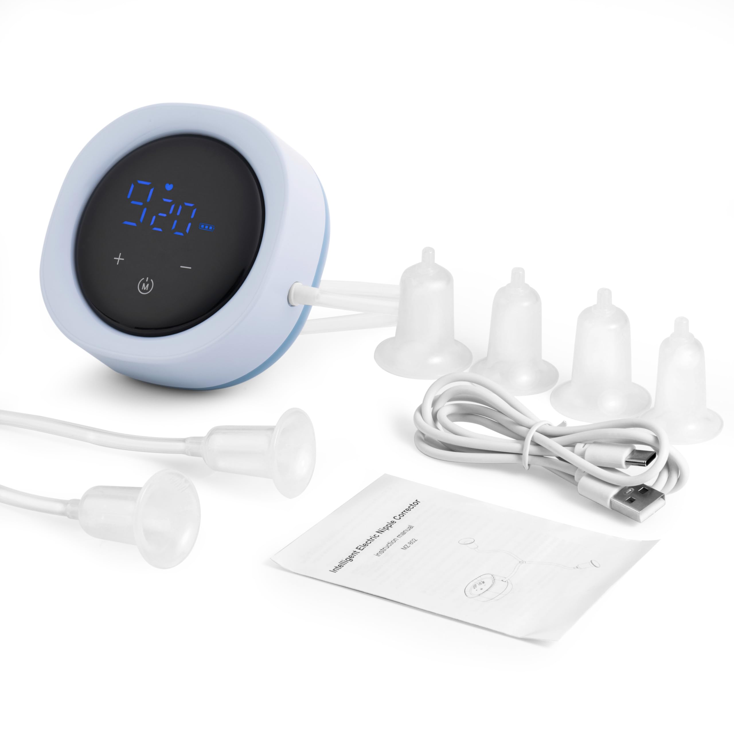 LNAZCNZ electric-nipple-corrector compact-travel case demonstrates portable on-the-go use.