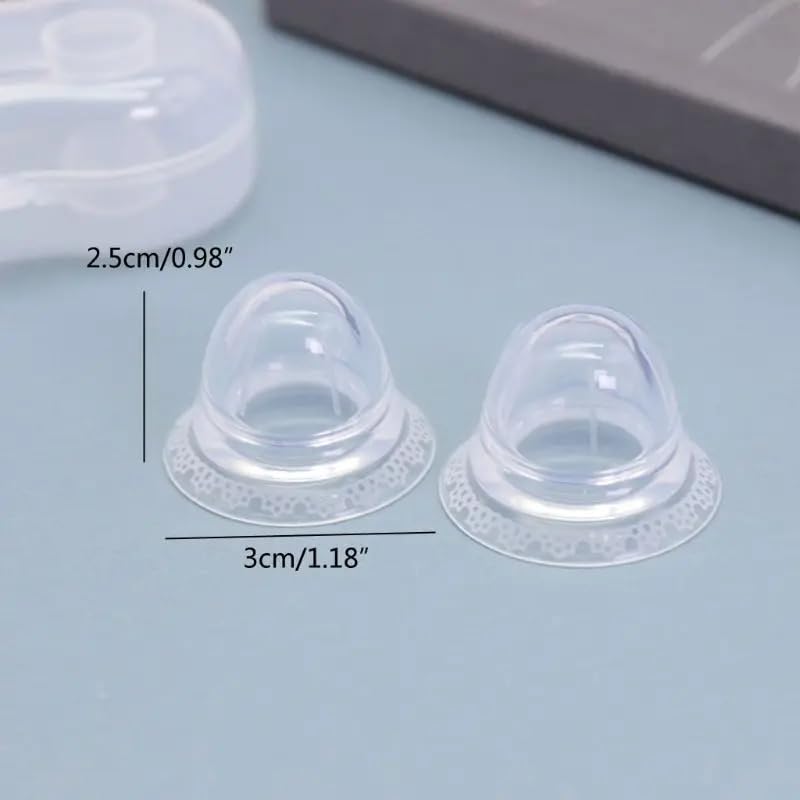 LNAZCNZ nipple-corrector-in-use shows adaptable angles for flexible positioning during breastfeeds.