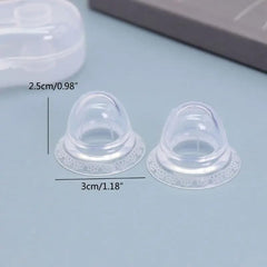 LNAZCNZ nipple-corrector-in-use shows adaptable angles for flexible positioning during breastfeeds.