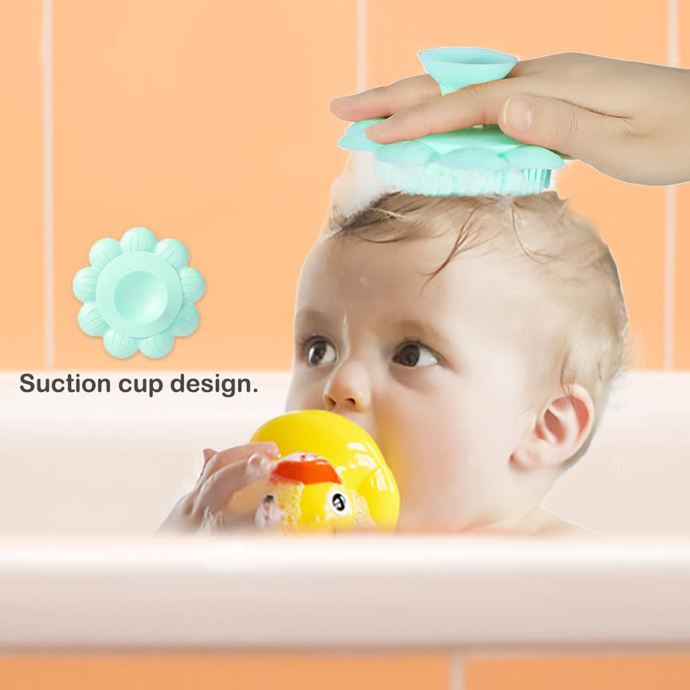 LNQ LUNIQI soft bristles for gentle baby cleansing and exfoliation.