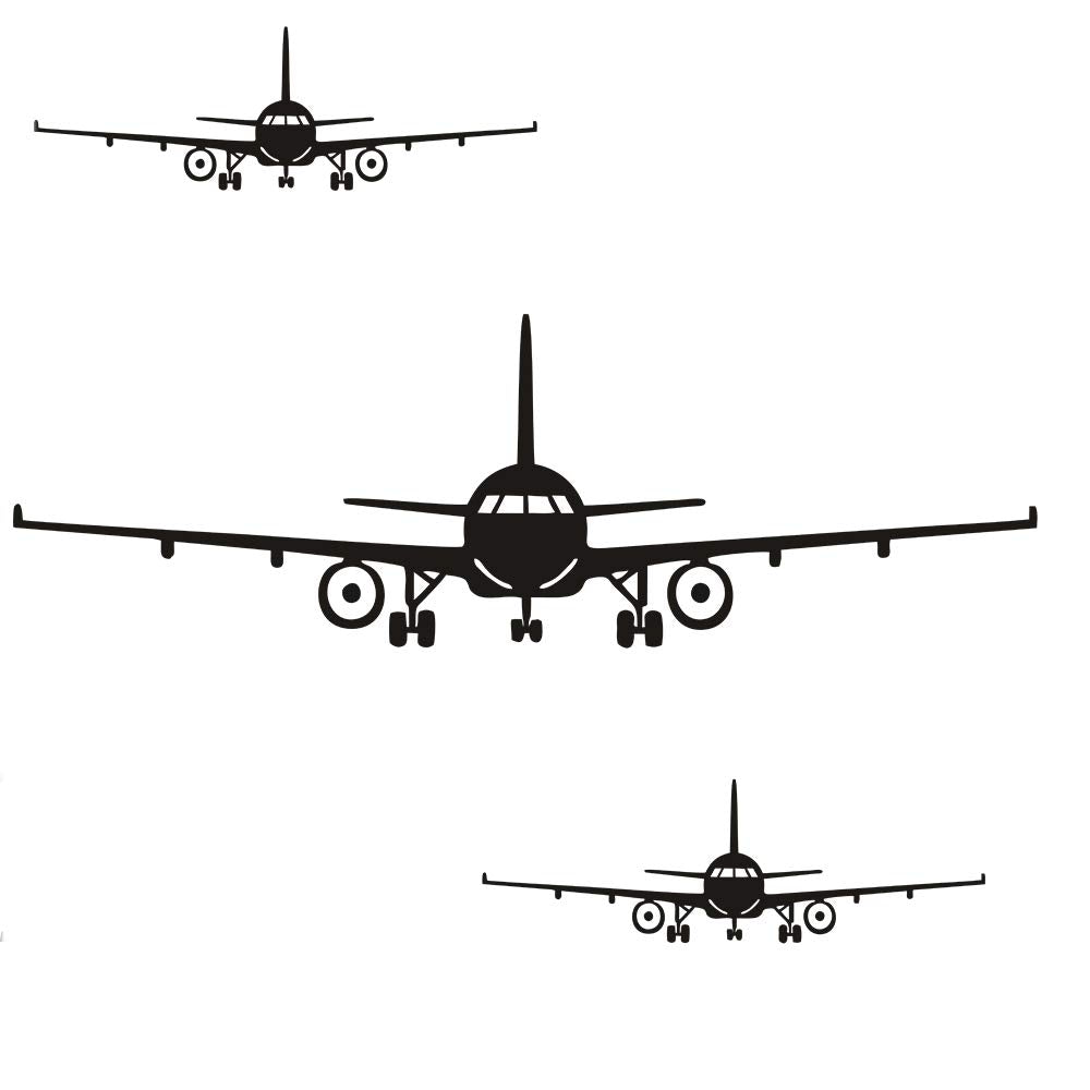 Lnrkai large airplane wall sticker on wall for bold living room decor.