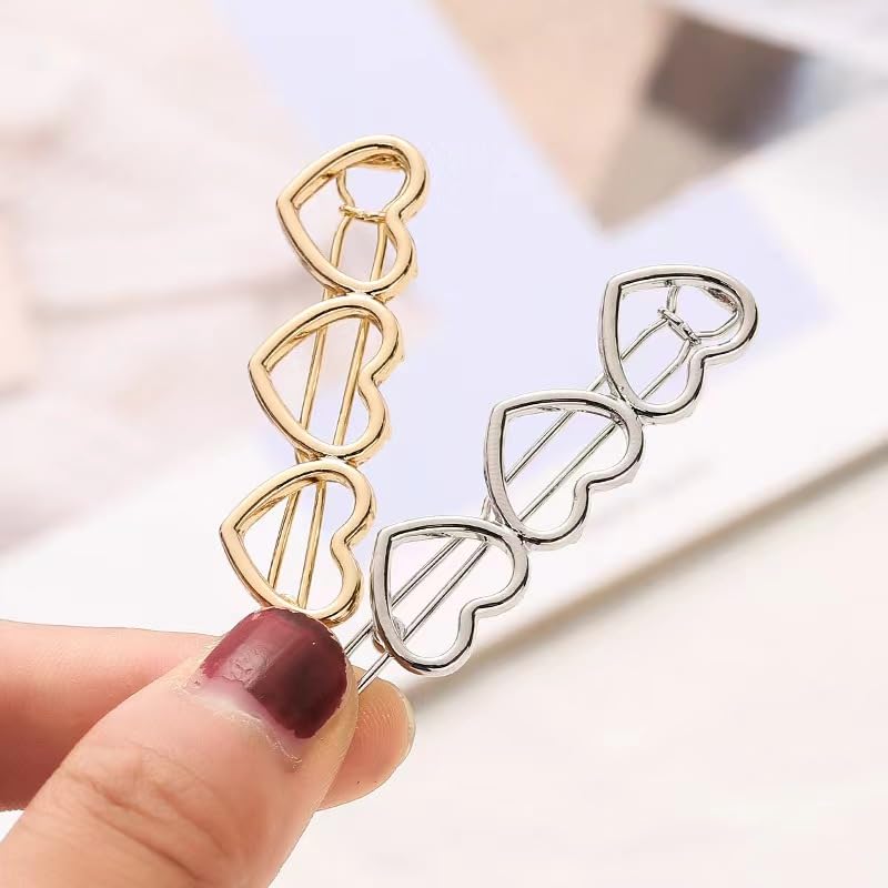 LNYMZD dainty silver barrette detail closeup complements casual or formal.
