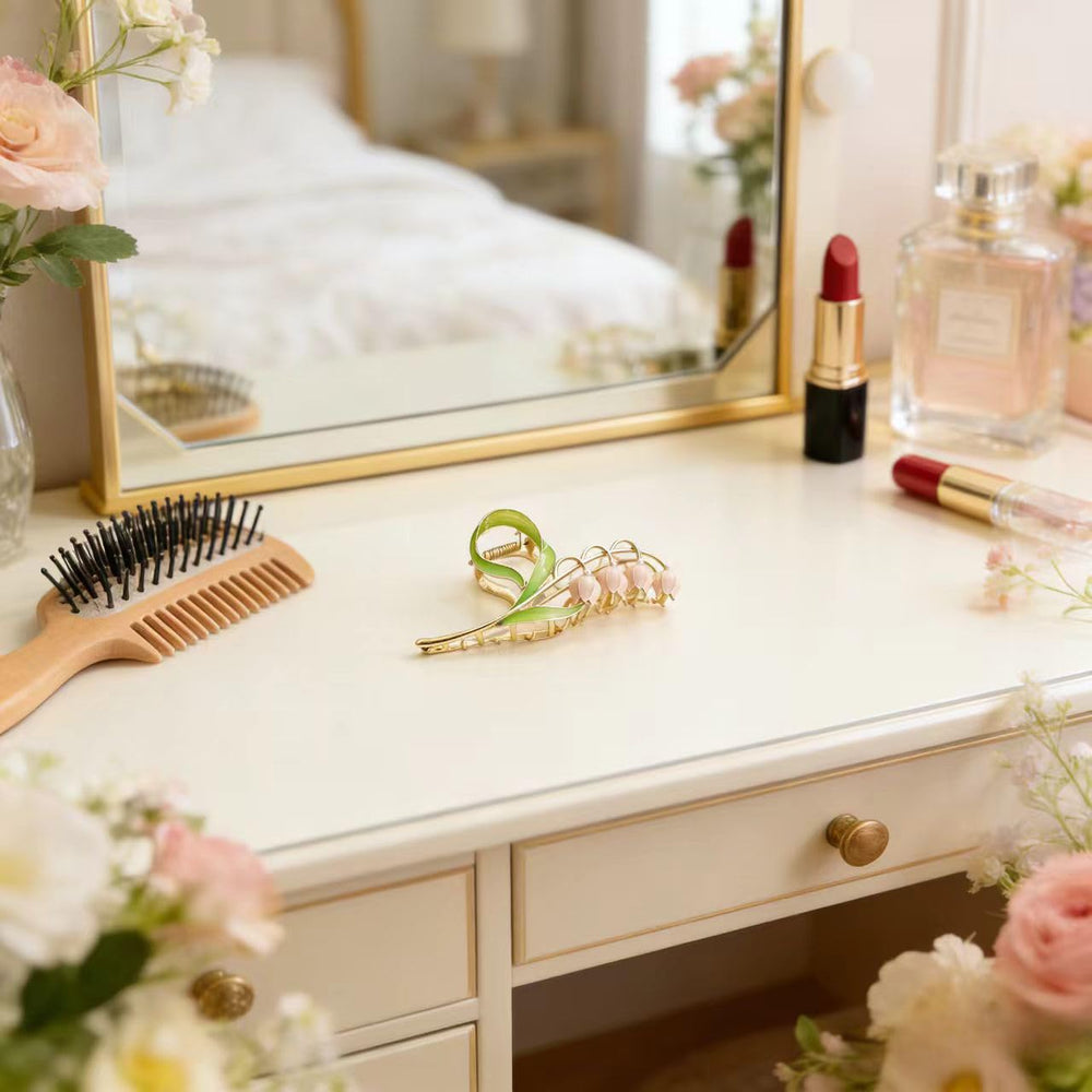 LNYMZD lily-valley clip for thick and thin hair versatile daily wear.