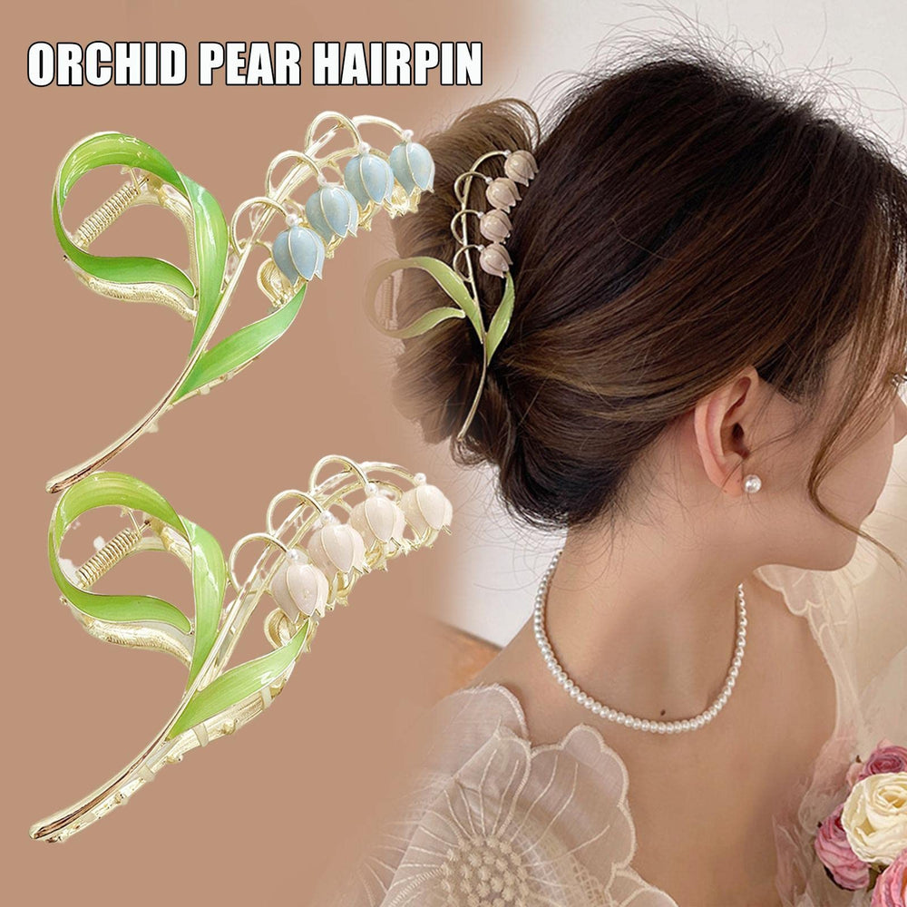 LNYMZD secure-grip hair clip in pink-gold finish for day-to-night styling.