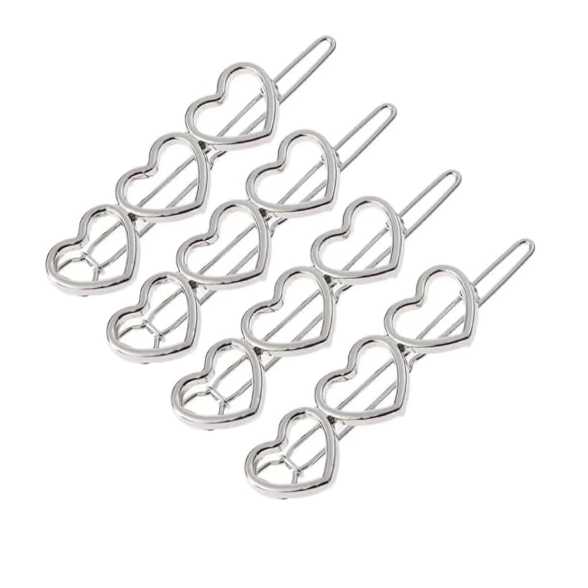 LNYMZD silver love-heart hairpin closeup for secure, stylish updos.