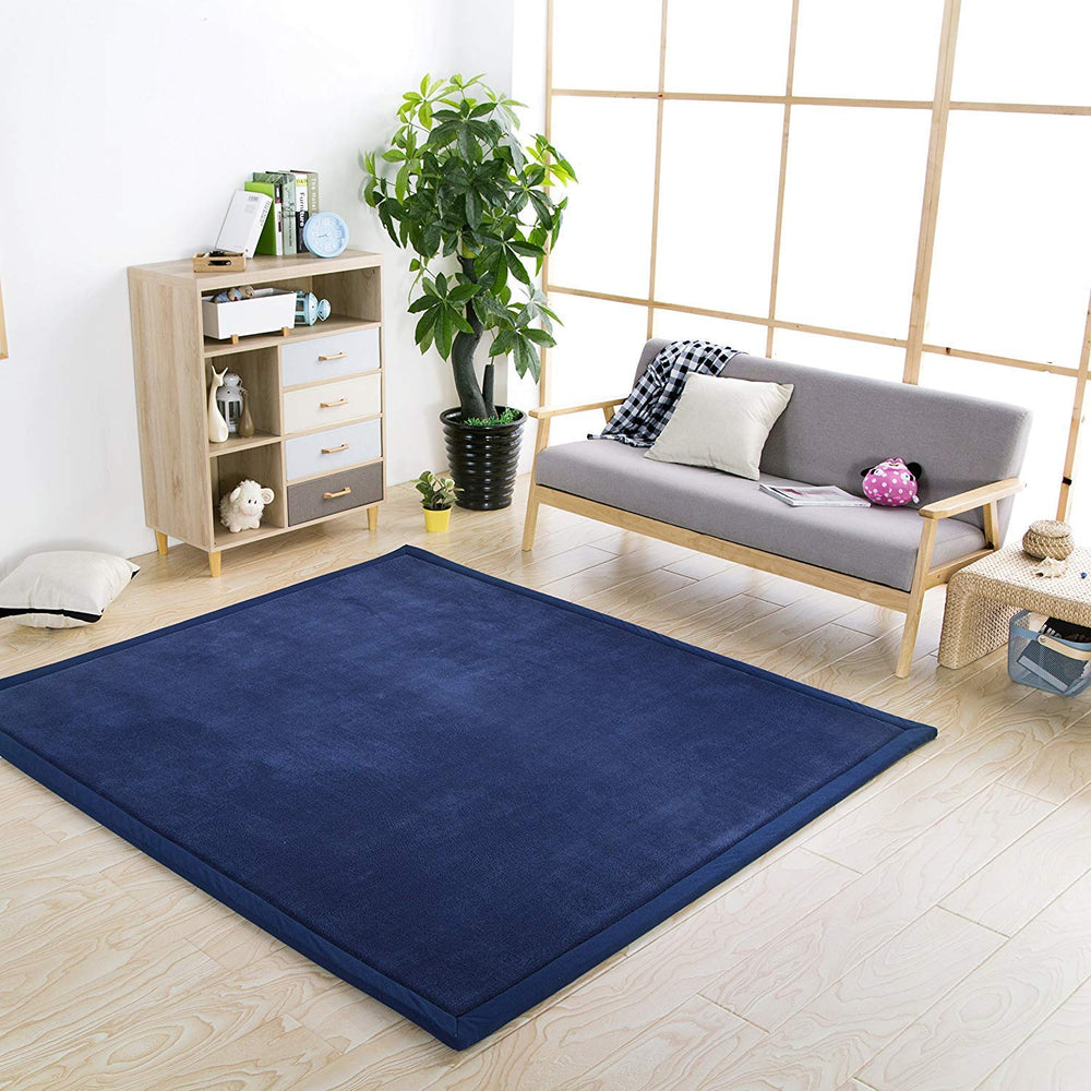 Loartee 2 cm thick memory foam core cushions minor falls during toddler activities.