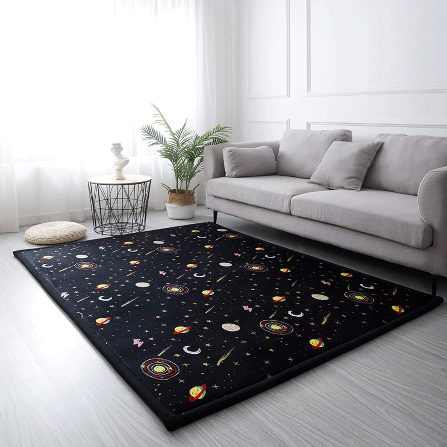 Loartee Coral Velvet Area Rug nursery-friendly material gentle on baby's skin.