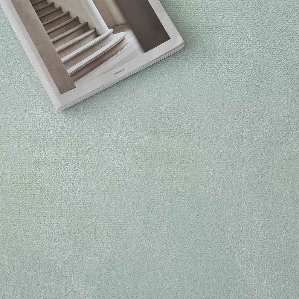 Loartee Coral Velvet Crawling Rug light green care and maintenance guidance